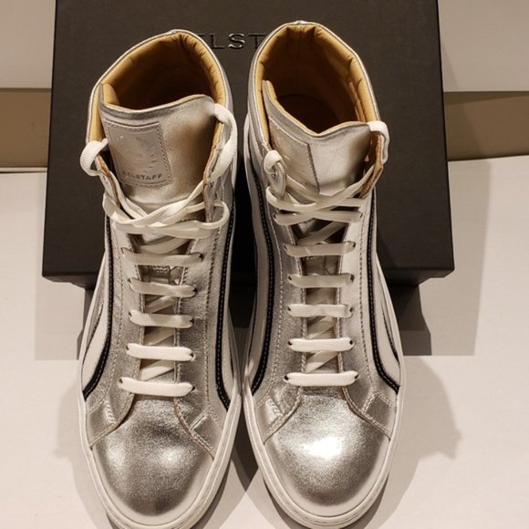 Belstaff Dillon High Top Fashion Sneakers - Picture 6 of 7